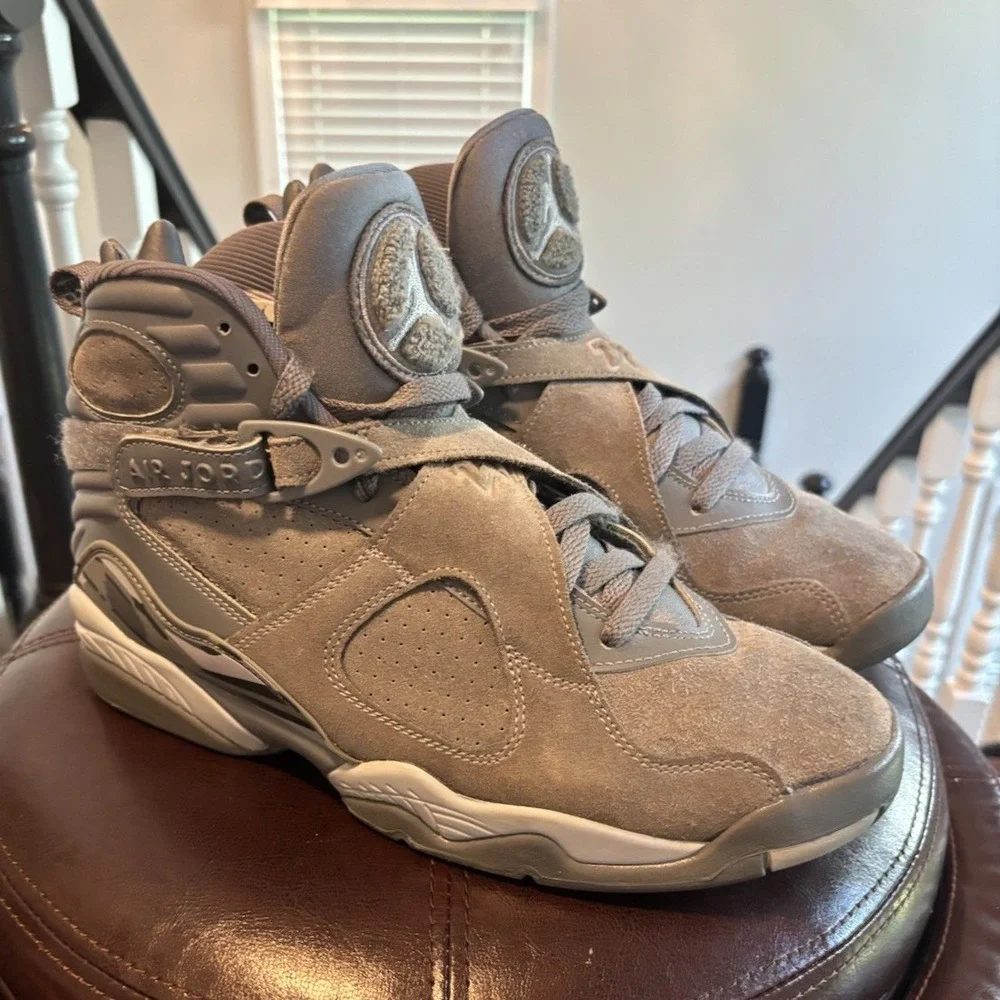 Jordan Air Jordan 8 Retro Cool Grey Suede High Top 2017 305381-014